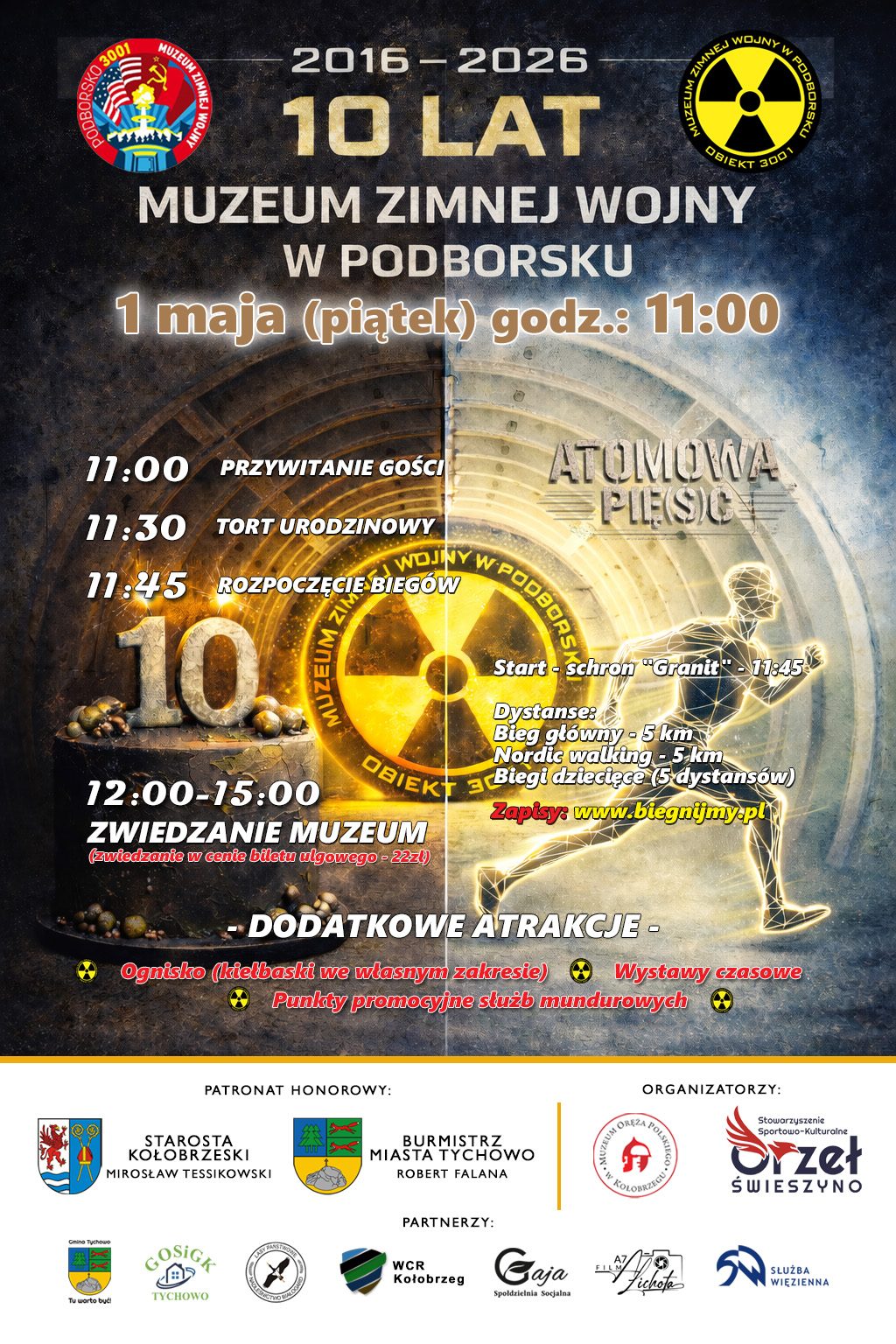 10 lecie Muzeum Zimnej Wojny w Podborsku plakat