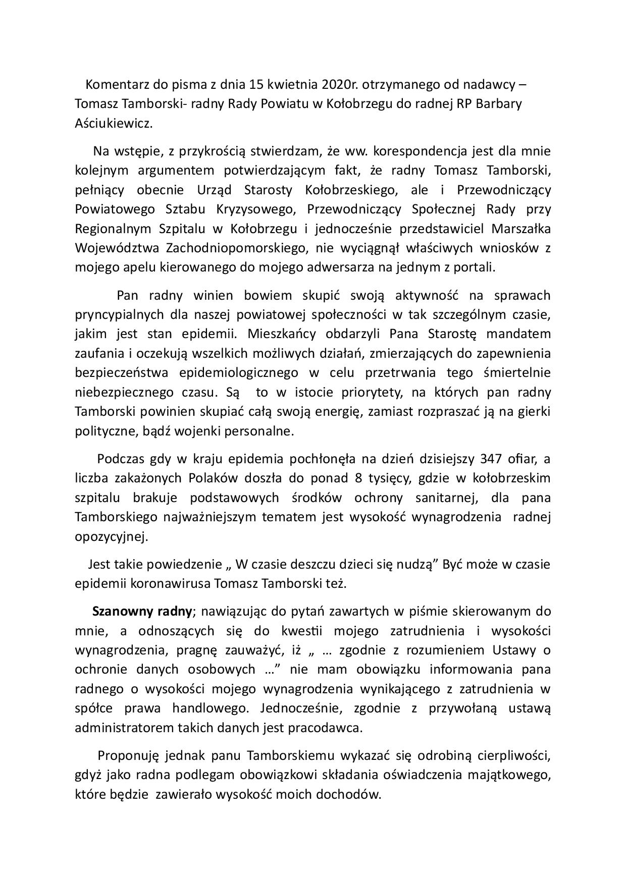 KomentarzdopismaTamborskiego page 001