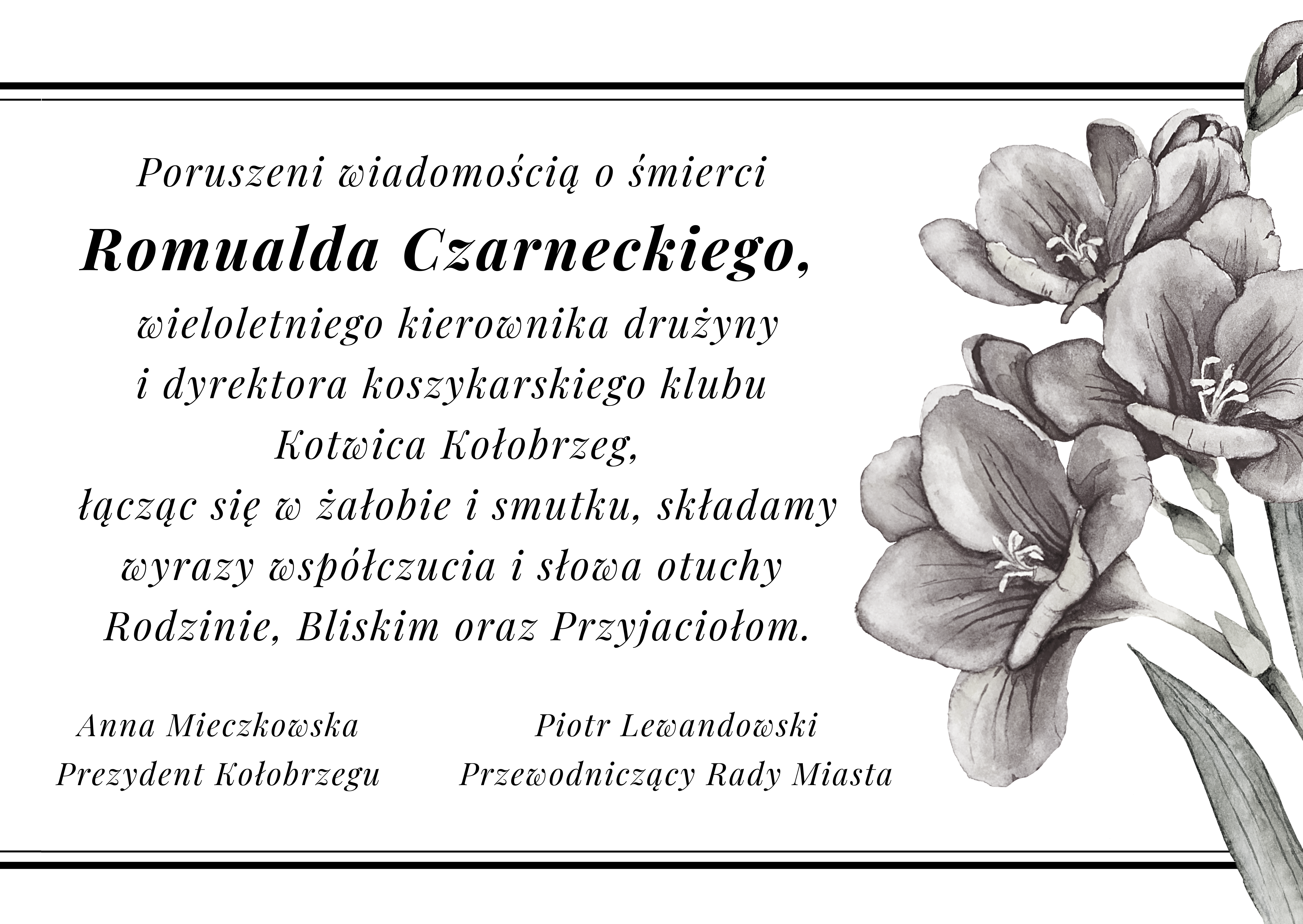 kondolencje r.czarnecki